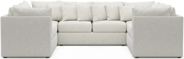 The Pitt Foam Comfort Sectional - River Rock Ivory