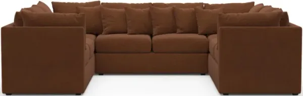 The Pitt Foam Comfort Sectional - Nora Chocolate