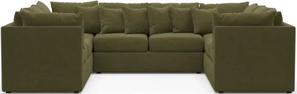 The Pitt Foam Comfort Sectional - Expedition Olive
