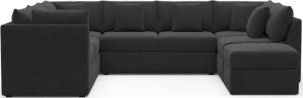 The Pitt Foam Comfort Sectional - Bloke Obsidian