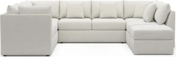 The Pitt Foam Comfort Sectional - Bantu Pearl