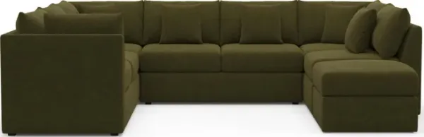 The Pitt Foam Comfort Sectional - Midcentury Peat