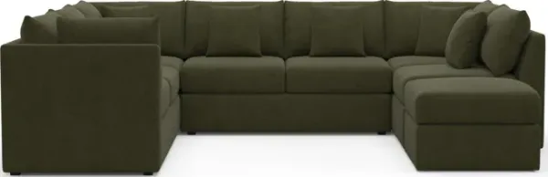 The Pitt Foam Comfort Sectional - Marina Moss