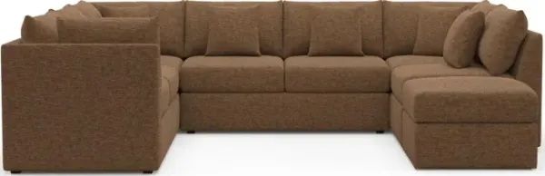 The Pitt Foam Comfort Sectional - Balvi Truffle