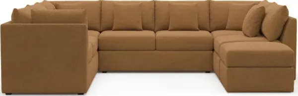 The Pitt Foam Comfort Sectional - Nora Camel