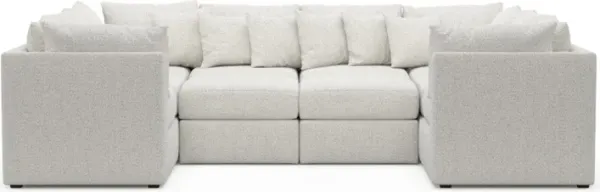 The Pitt Foam Comfort Sectional - River Rock Ivory
