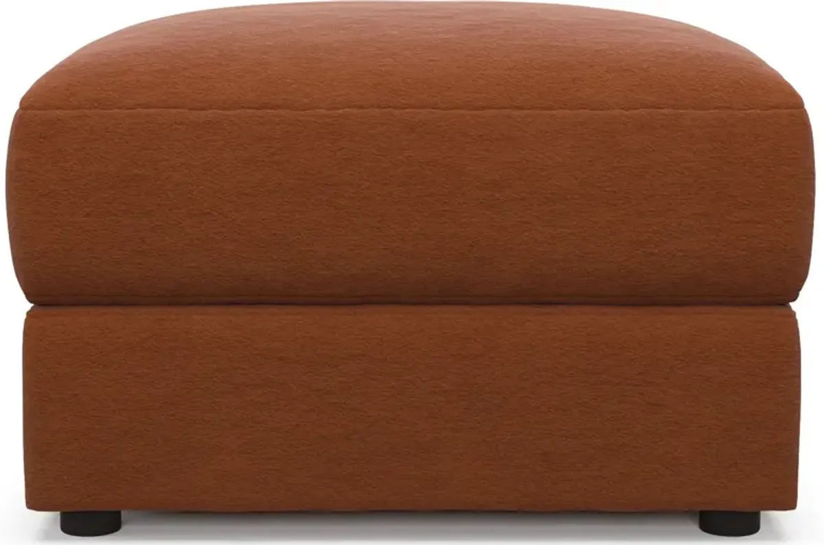 Ridley Hybrid Comfort Ottoman - Merrimac Brick