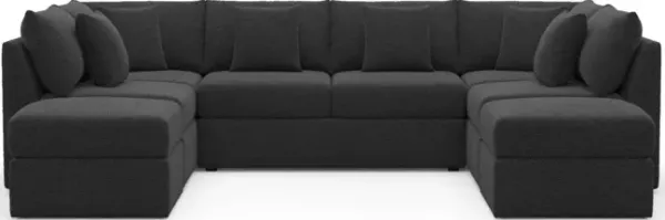 The Pitt Foam Comfort Sectional - Bloke Obsidian