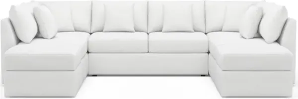 The Pitt Foam Comfort Sectional - Lovie Chalk