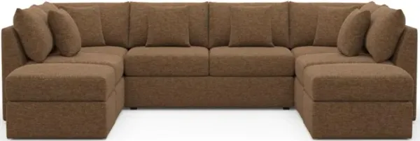 The Pitt Foam Comfort Sectional - Balvi Truffle