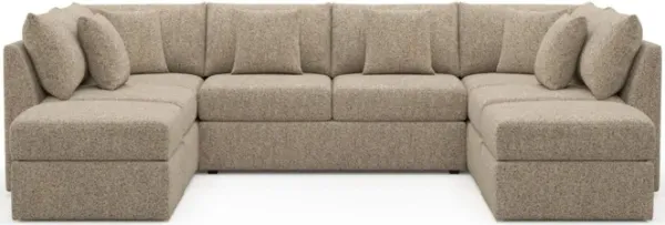 The Pitt Foam Comfort Sectional - Haley Sand