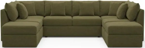 The Pitt Foam Comfort Sectional - Expedition Olive