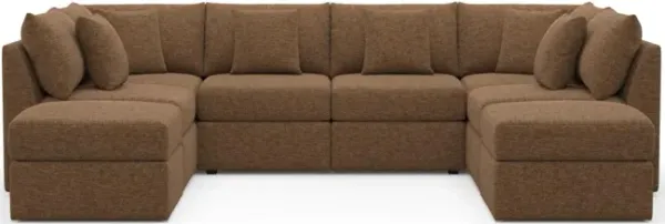 The Pitt Foam Comfort Sectional - Balvi Truffle