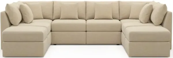 The Pitt Foam Comfort Sectional - Midcentury Sand
