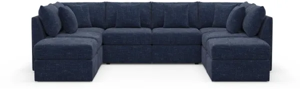 The Pitt Foam Comfort Sectional - Sundar Navy