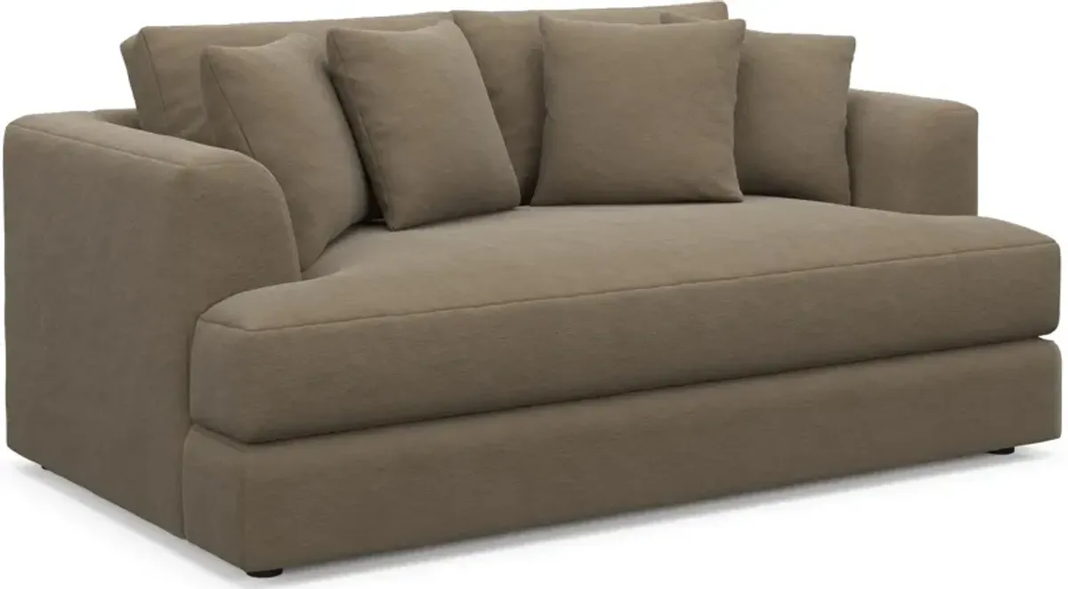 Ridley Hybrid Comfort Sofa, Loveseat, Chair and Ottoman - Merrimac Brownstone