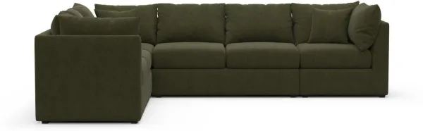 The Pitt Hybrid Comfort Sectional - Marina Moss