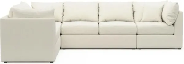 The Pitt Hybrid Comfort Sectional - Expedition Opal