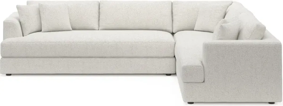 Ridley 2-Piece Foam Comfort Sectional with Left-Facing Sofa - River Rock Ivory