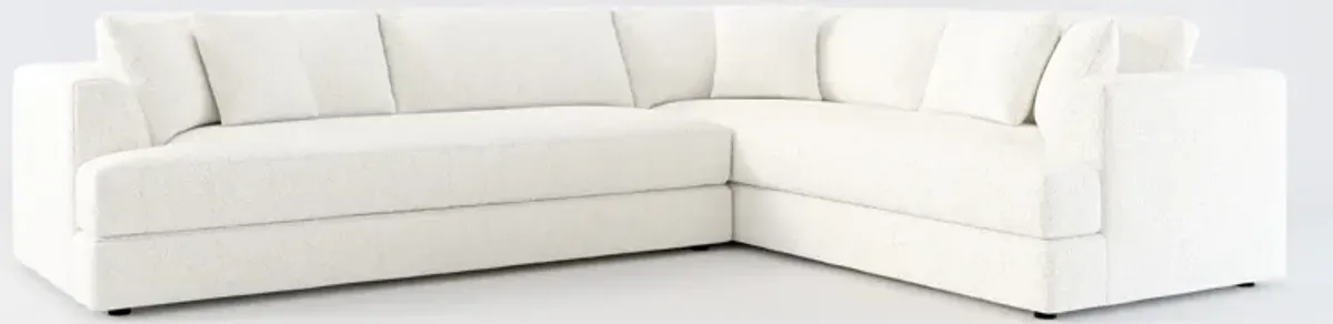 Ridley 2-Piece Foam Comfort Sectional with Left-Facing Sofa - River Rock Ivory