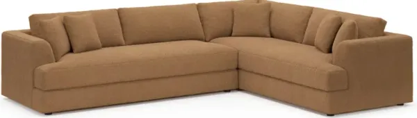 Ridley Hybrid Comfort Sectional - Texel Caramel