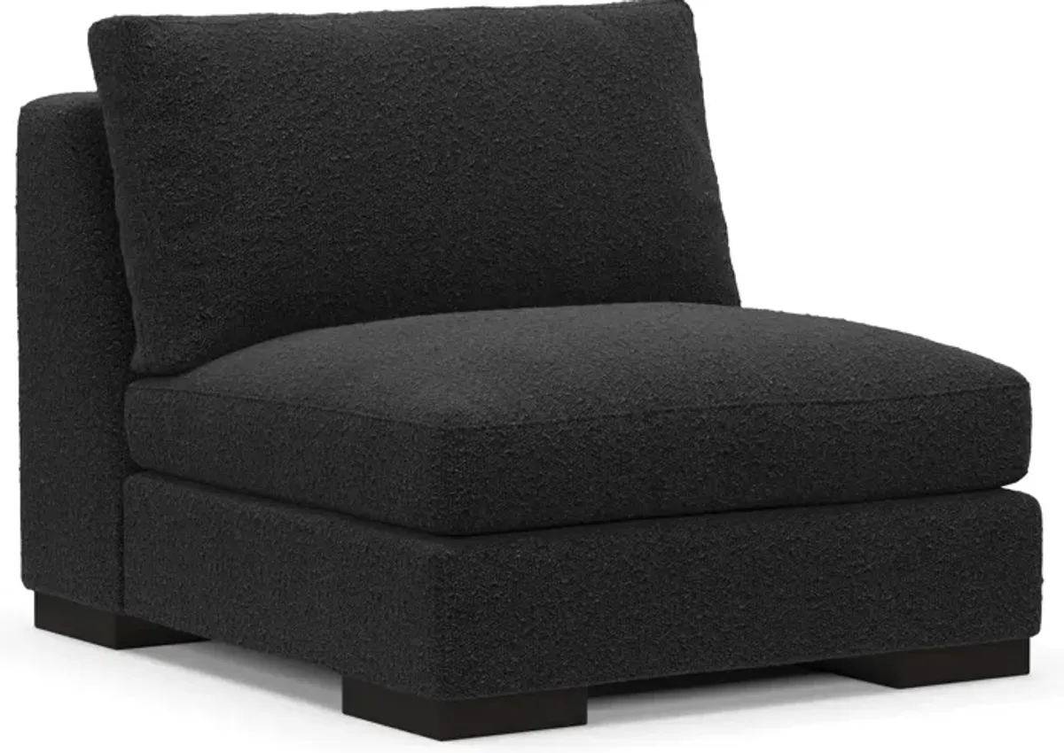 Bondi Foam Comfort Armless Chair - Bloke Obsidian