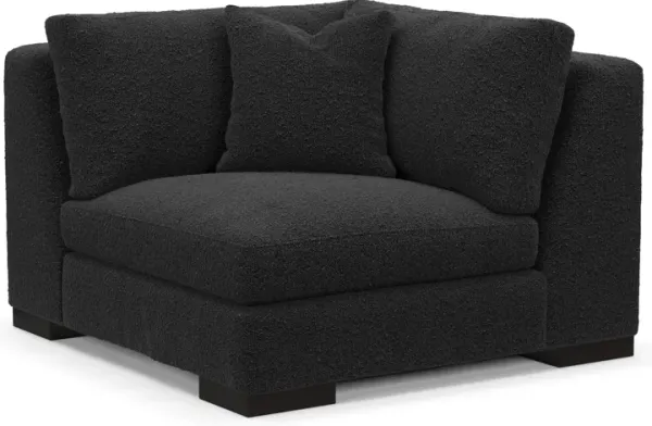 Bondi Foam Comfort Corner Chair - Bloke Obsidian
