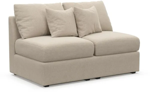 The Pitt Foam Comfort Armless Loveseat - Basker Antique