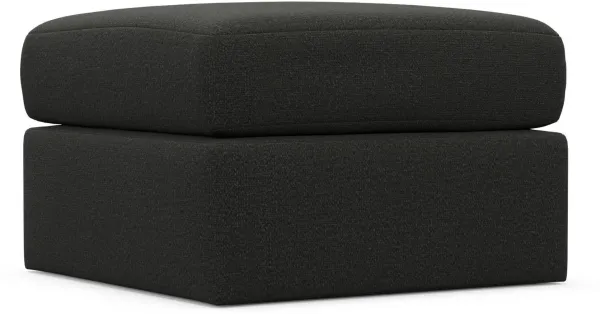 The Pitt Foam Comfort Ottoman - Liv Onyx