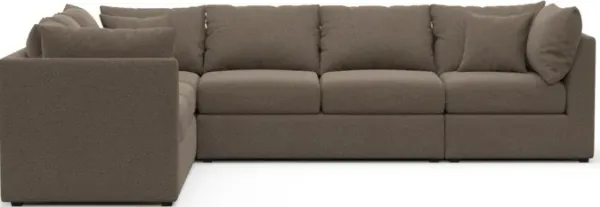 The Pitt Foam Comfort Sectional - Liv Umber