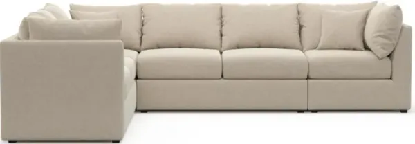 The Pitt Foam Comfort Sectional - Basker Antique
