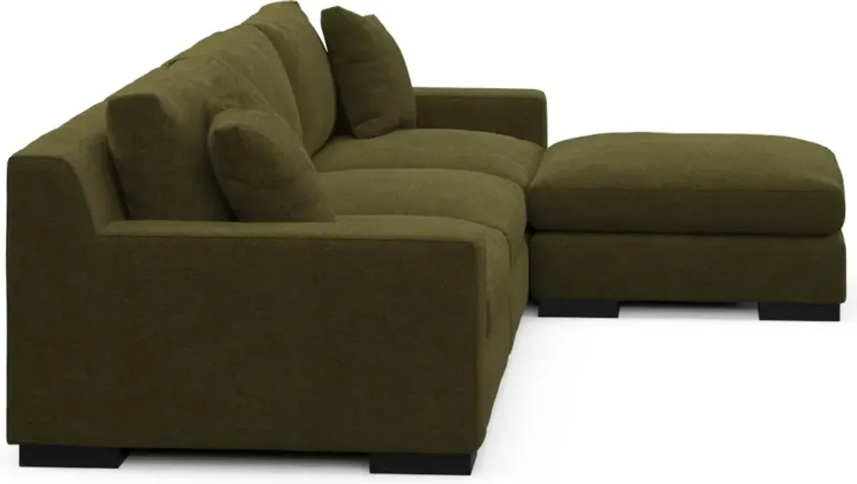 Bondi Foam Comfort Sectional - Midcentury Peat