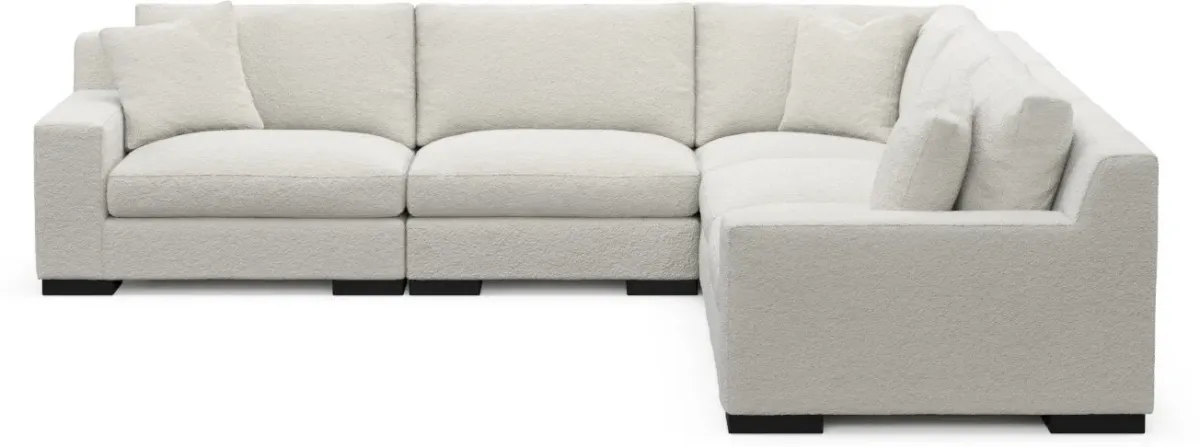 Bondi Foam Comfort Sectional - Texel Gray