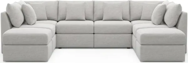 The Pitt Foam Comfort Sectional - Adario Fog