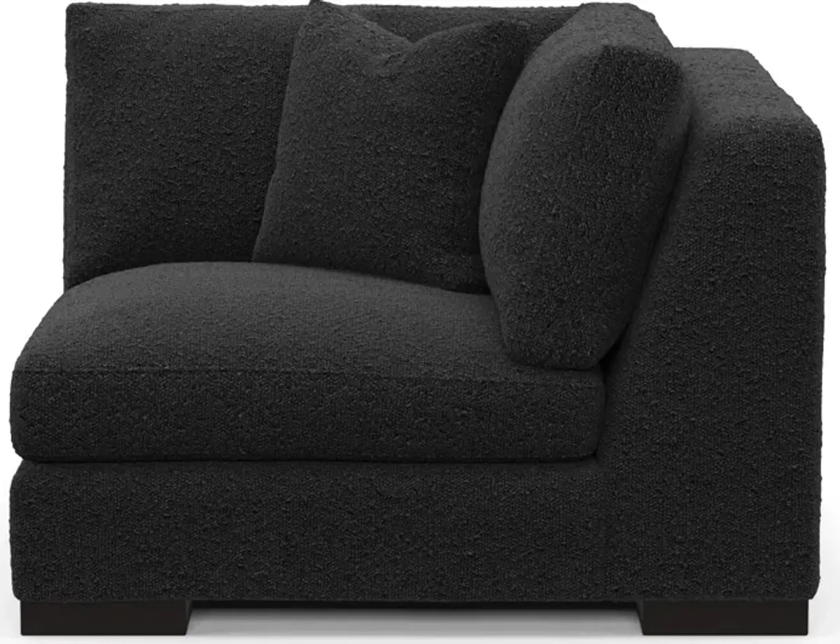 Bondi Hybrid Comfort Corner Chair - Bloke Obsidian