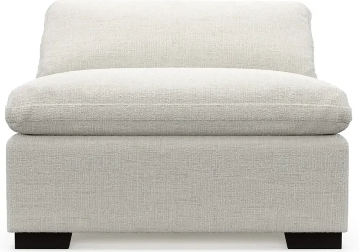 Plush Feathered Comfort Armless Chair - Bantu Pearl