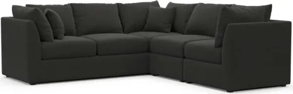 The Pitt Hybrid Comfort Sectional - Liv Onyx