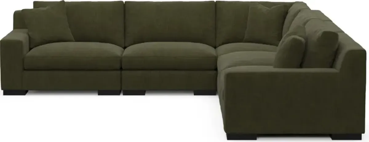 Bondi Hybrid Comfort Sectional - Marina Moss