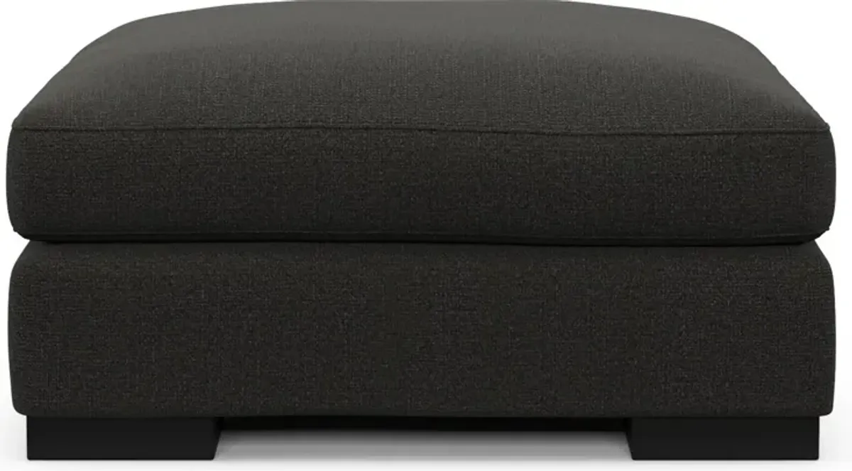 Bondi Foam Comfort Ottoman - Liv Onyx