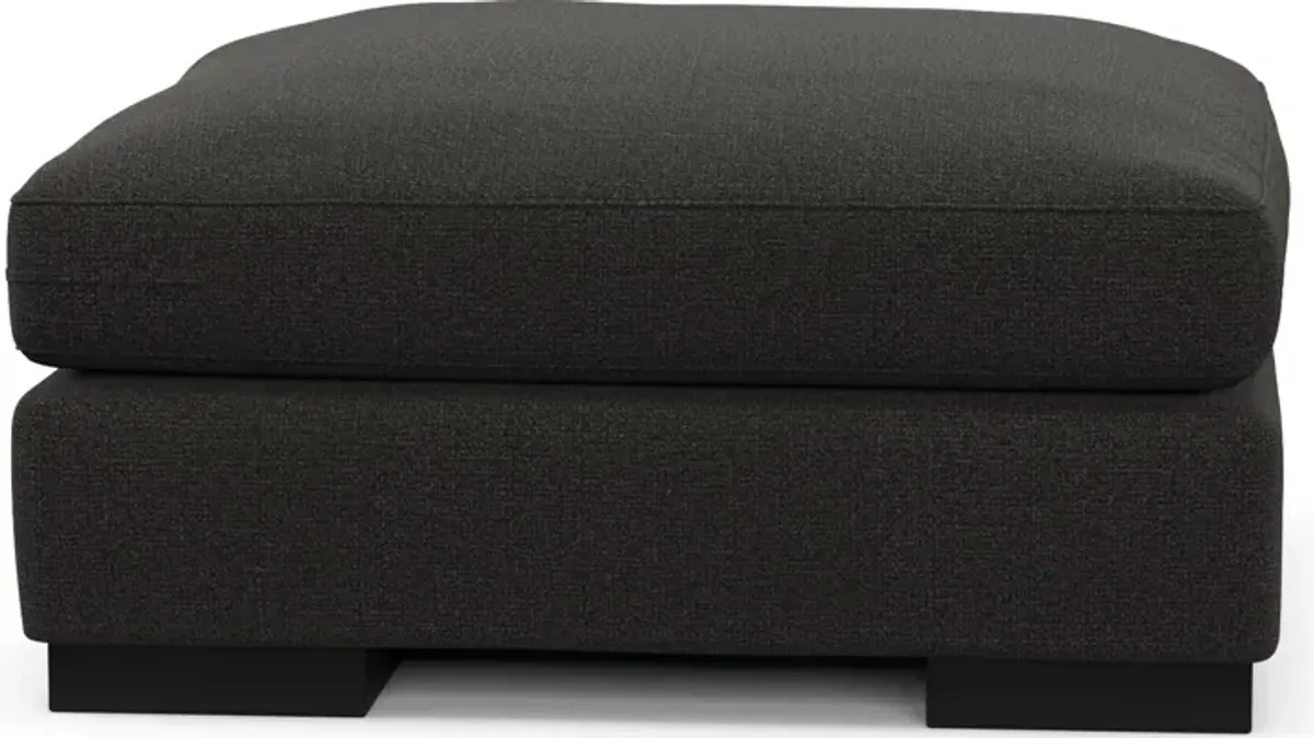 Bondi Foam Comfort Ottoman - Liv Onyx