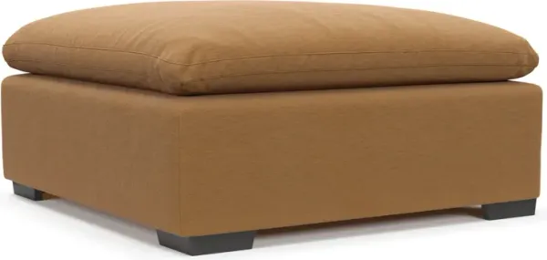 Plush Feathered Comfort Ottoman - Merrimac Topaz