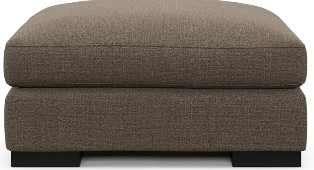 Bondi Hybrid Comfort Ottoman - Liv Umber