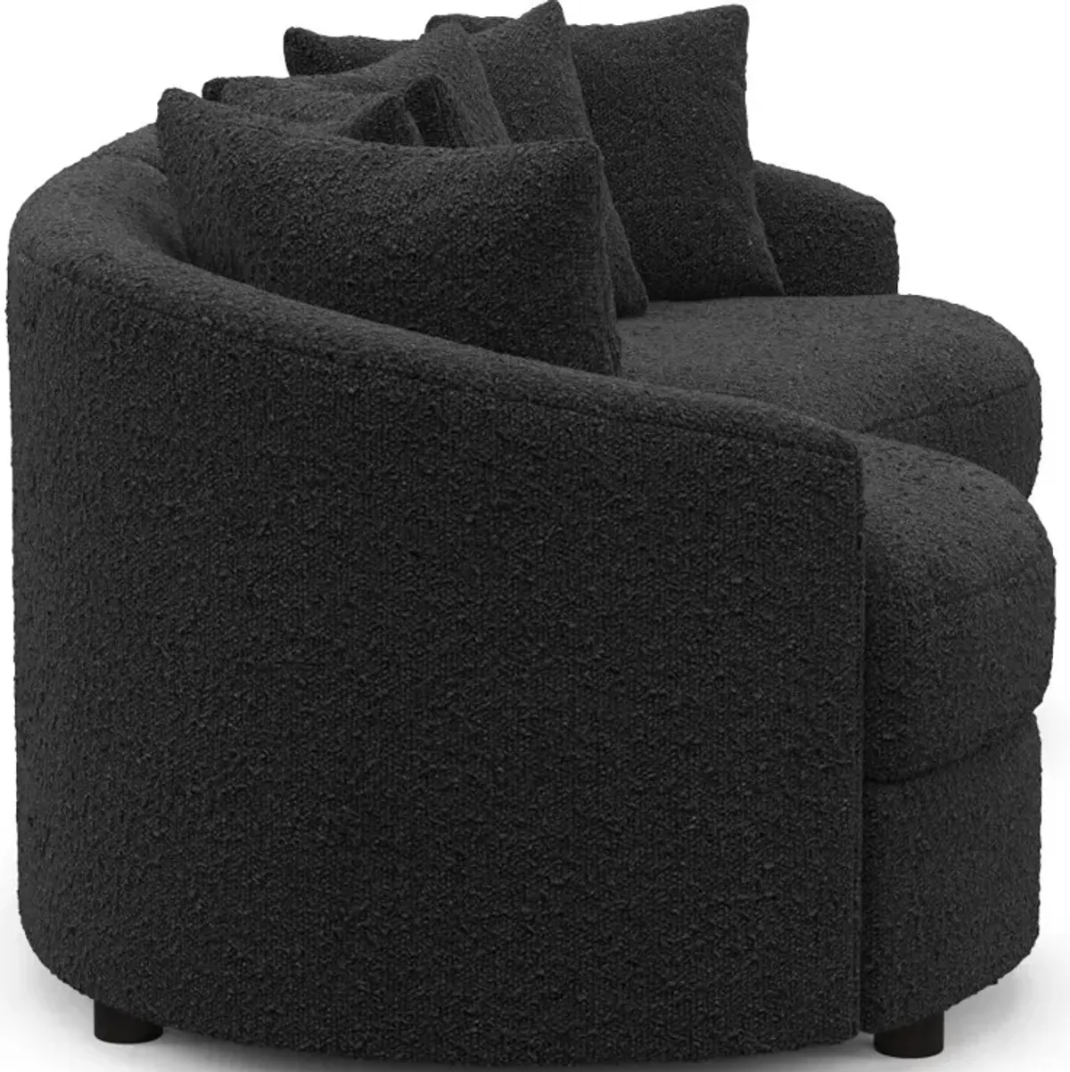 Allegra Foam Comfort 2-Piece Sectional - Bloke Obsidian