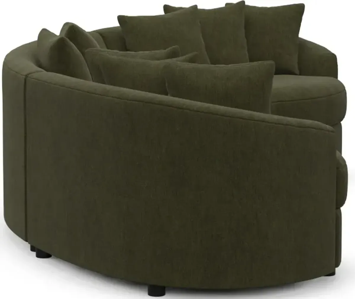 Allegra Foam Comfort Sectional - Marina Moss