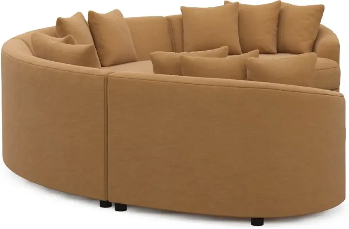 Allegra Foam Comfort 4-Piece Sectional - Merrimac Topaz