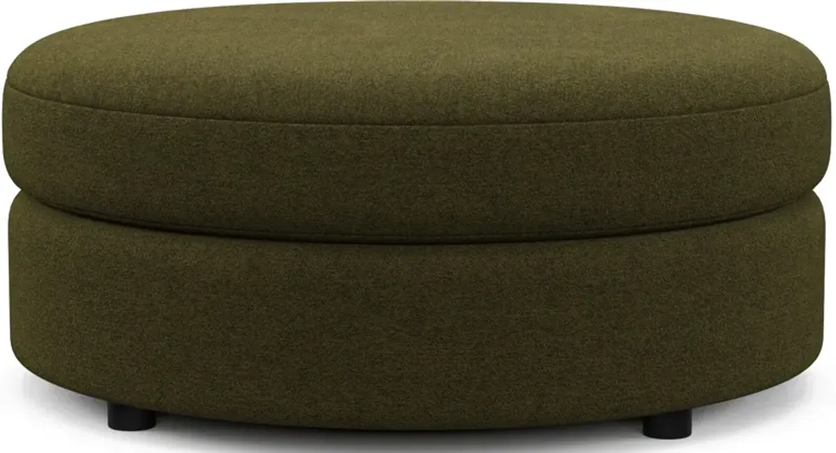 Allegra Foam Comfort Ottoman - Midcentury Peat