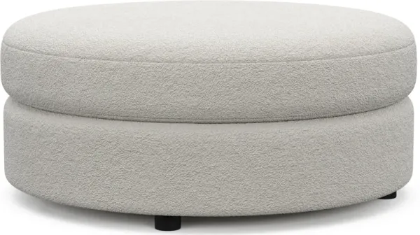 Allegra Foam Comfort Ottoman - Texel Gray