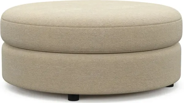 Allegra Foam Comfort Ottoman - Midcentury Sand