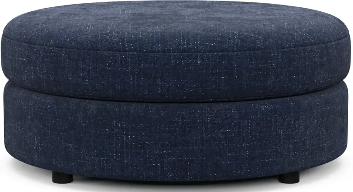 Allegra Foam Comfort Ottoman - Sundar Navy