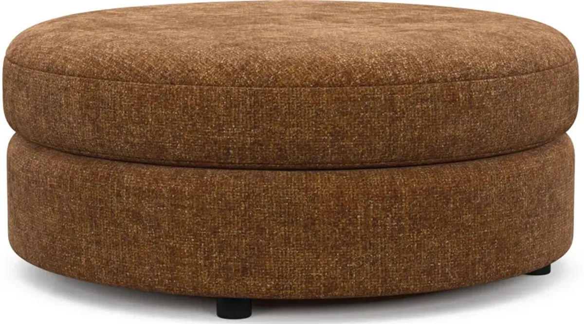 Allegra Foam Comfort Ottoman - Sundar Spice